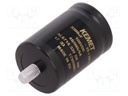 Capacitor: electrolytic; 3300uF; 100VDC; Leads: screw; ESR: 99mΩ