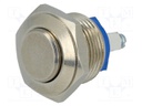 Switch: vandal resistant; Pos: 2; SPST-NO; 0.2A/48VAC; 0.1A/48VDC