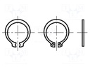 Protective ring; spring steel; Shaft dia: 6.7mm; BN: 818; D: 0.8mm