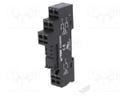 Socket; PIN: 8; 10A; 300VAC; Mounting: DIN; Leads: spring clamps