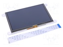 Display: TFT; 5"; 800x480; Window dimensions: 108x64.8mm; 400cd/m2