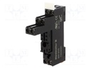 Socket; PIN: 8; 8A; 300VAC; H: 80.2mm; W: 15.8mm; Mounting: DIN