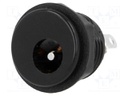 Socket; DC supply; male; 5,5/2,1mm; 5.5mm; 2.1mm; soldering