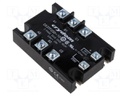 Relay: solid state; Ucntrl: 3÷32VDC; 25A; 48÷530VAC; 3-phase; IP00