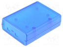 Enclosure: for computer; FREEDOM FRDM-KL25Z; ABS; blue; X: 66mm