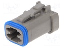 Connector: wire-wire; PX0; plug; female; PIN: 4; IP68; Locking: latch