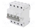 RCBO breaker; Inom: 20A; Ires: 30mA; Poles: 3+N; 230/400VAC; DIN