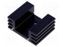 Heatsink: extruded; TO220; black; L: 25.4mm; W: 32mm; H: 14mm; 13K/W