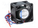 Fan: DC; axial; 40x40x25mm; 22m3/h; 43dBA; ball bearing; 11700rpm