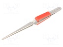 Tweezers; Blades: straight; Tool material: stainless steel; 165mm