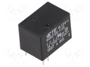 Relay: electromagnetic; SPDT; Ucoil: 12VDC; 1A/120VAC; 1A/24VDC; 1A