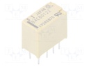 Relay: electromagnetic; DPDT; Ucoil: 12VDC; 0.3A/125VAC; 1A/30VDC