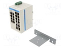 Switch Ethernet; managed; Number of ports: 18; 12÷48VDC; RJ45