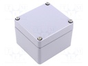 Enclosure: multipurpose; X: 75mm; Y: 80mm; Z: 57mm; AL; aluminium