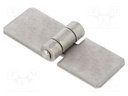 Hinge; Width: 80mm; stainless steel; H: 30mm