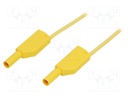 Test lead; silicone; 2m; yellow; 19A; 1kV; Cond.cross sec: 1mm2