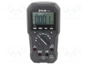 Digital multimeter; LCD (6000),with a backlit; VDC: 600m/600V