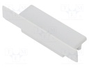 Cap for LED profiles; grey; ABS; Application: VARIO30-06