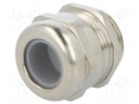 Cable gland; M25; IP68; Mat: brass; Body plating: nickel