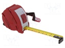 Measuring tape; L: 3m; Width: 19mm; Enclos.mat: ABS,rubber