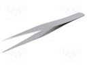 Tweezers; Tweezers len: 125mm; Blades: straight,narrowed
