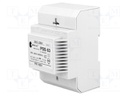 Transformer: safety; 63VA; 400VAC; 230V; IP30; Mounting: DIN; 1.1kg