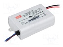 Power supply: switched-mode; LED; 25.2W; 11÷36VDC; 700mA; IP42