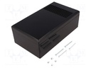 Enclosure: multipurpose; X: 112mm; Y: 200mm; Z: 71mm; vented; ABS