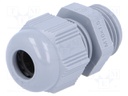 Cable gland; M16; IP68; Mat: polyamide; dark grey