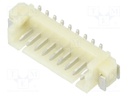 Socket; wire-board; male; 1.25mm; PIN: 9; SMT; 125V; 1A; tinned