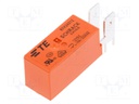 Relay: electromagnetic; SPST-NO; Ucoil: 12VDC; 16A/250VAC; 16A