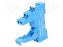 Socket; PIN: 8; 10A; 250VAC; Mounting: DIN; Leads: screw terminals
