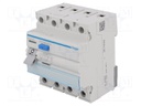 RCD breaker; Inom: 25A; Ires: 30mA; Max surge current: 250A; 400V