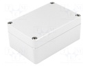 Enclosure: multipurpose; X: 70mm; Y: 100mm; Z: 45mm; S-8100; IP66