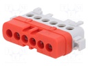 Splice terminal: distribution block; ways: 1; terminals: 6; TS35