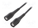 Test leads; 3A; BNC plug-BNC plug; Urated: 1kV; Len: 1m; black