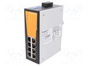 Industrial module: switch Ethernet; unmanaged; 9.6÷60VDC; RJ45