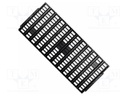 Electronic components tray; ESD; 8x20mm; black; TSOP I