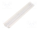 Profiles for LED modules; recessed; white; L: 2m; aluminium