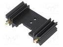 Heatsink: extruded; TO220,TO3P; black; L: 25.4mm; W: 45mm; H: 12.7mm