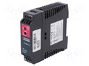 Power supply: switched-mode; 30W; 24VDC; 24÷28.8VDC; 1.25A; 160g