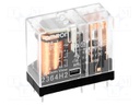 Relay: electromagnetic; DPDT; Ucoil: 110VAC; 5A/250VAC; 5A/30VDC