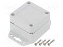 Enclosure: multipurpose; X: 60mm; Y: 60mm; Z: 40mm; ZP; ABS; gasket