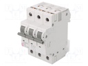 Circuit breaker; 230/400VAC; Poles: 3; DIN; Charact: B; 6kA; IP20