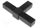 Mounting coupler; for profiles; Mat: polyamide; -30÷100°C; I: 77mm