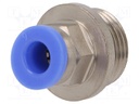 Push-in fitting; straight; G 3/8"; -0.95÷15bar; 6mm