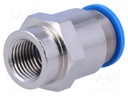 Push-in fitting; straight; Input thread: G 1/4" internal; 12mm