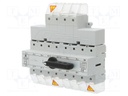 Switch: mains-generator; Stabl.pos: 3; 125A; I-0-II; Mounting: DIN