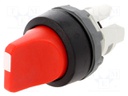 Switch: rotary; Stabl.pos: 2; 22mm; red; Illumin: none; IP66; Pos: 2