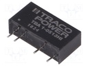 Converter: DC/DC; 1W; Uin: 4.5÷5.5V; Uout: 15VDC; Iout: 66mA; SIP7